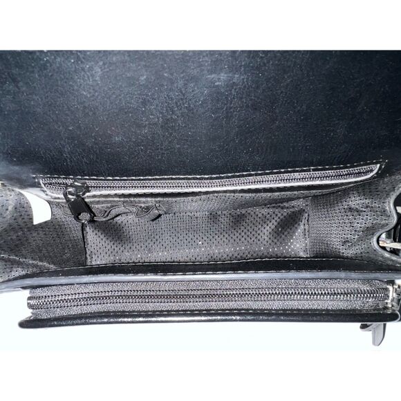 M.C. (Marc Chantal) black faux alligator skin crossbody organizer - Picture 7 of 10